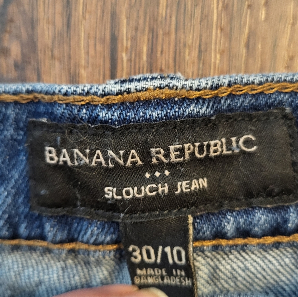 Banana Republic Women's Indigo Slouch Jeans - Size 30/10 - Picture 4 of 5
